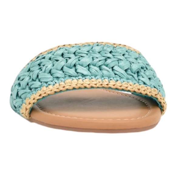 NINE WEST Blue Beehiv Slide Sandal  9 NWT - Picture 13 of 14